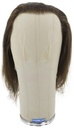 Film Lacefront Wig 100% handtied - European Hair,ø59cm,Hair Length: 19cm - 24cm, Dark Brown