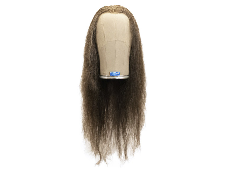 Film Lacefront Wig 100% handtied - Euro Hair,⌀60cm,hair Length:  45-55cm, Dark Grey
