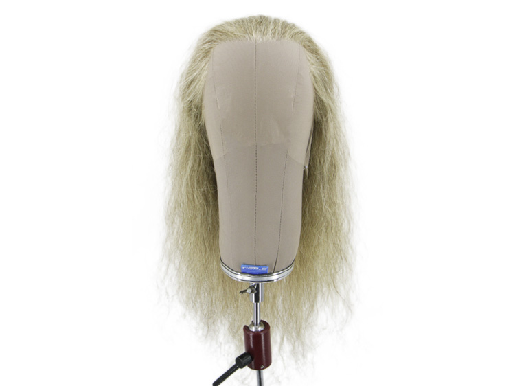 Film Lacefront Wig 100% handtied - European hair 19.6-21.6inch Blonde Grey