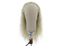 Film Lacefront Wig 100% handtied - European hair,⌀60cm ,Hair Length: -55cm, Blonde Grey