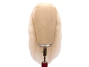 ATB film wig 100% mohair,57cm,  length: 9.25cm, wave: 10mm, grey