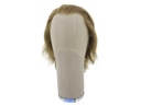 Film Lacefront Wig 100% handtied - Euro hair,ø56cm,Hair Length:14cm Medium Blonde