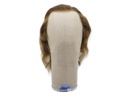 Film Lacefront Wig 100% handtied, European hair,ø58cm,Hair Length:  20cm Brown 