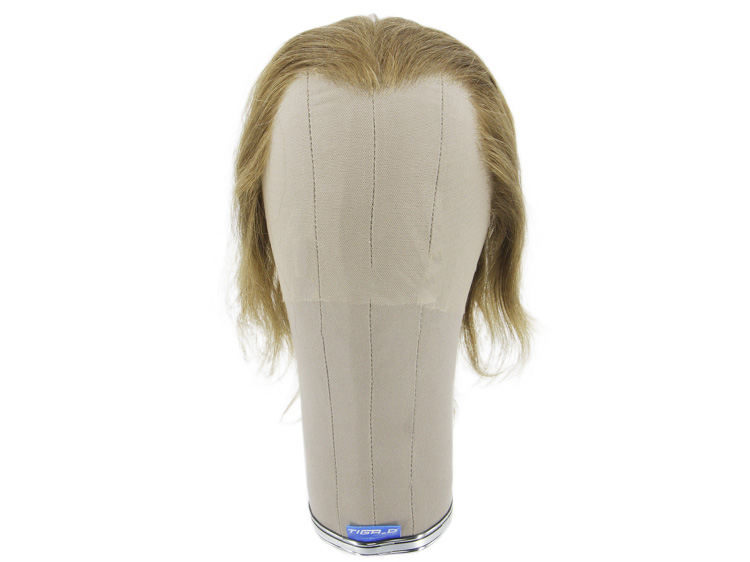Film Lacefront Wig 100% handtied - Euro hair,⌀58cm,Hair Length:14cm -19cm,  Medium Blonde
