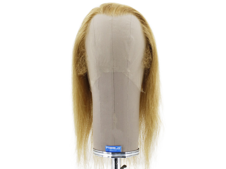 Film Lacefront Wig 100% handtied - Euro Hair,⌀57.9cm,Hair 35cm Blonde
