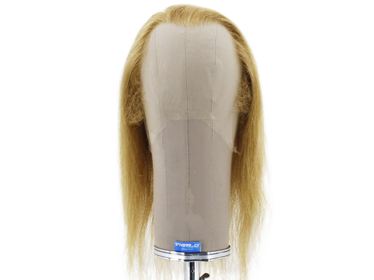 Filmperücke 100% handgeknüpft mit Tüllansatz - Euro Haar 35cm Blond