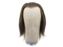 Film Lacefront Wig 100% handtied - Euro hair, ⌀59cm,hair Length 19cm, Dark Brown