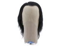 Film Lacefront Wig 100% handtied - Euro Hair ,⌀,Hair Length:20cm Schwarz