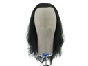 Film Lacefront Wig 100% handtied, European hair,ø59cm,Hair Length: 34cm - 39cm, Black 