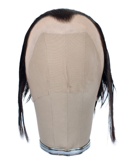 ATB GUNDUL Silicone Bald Wig, Indian Hair, 6 (15cm), ATB-36 light brown grey