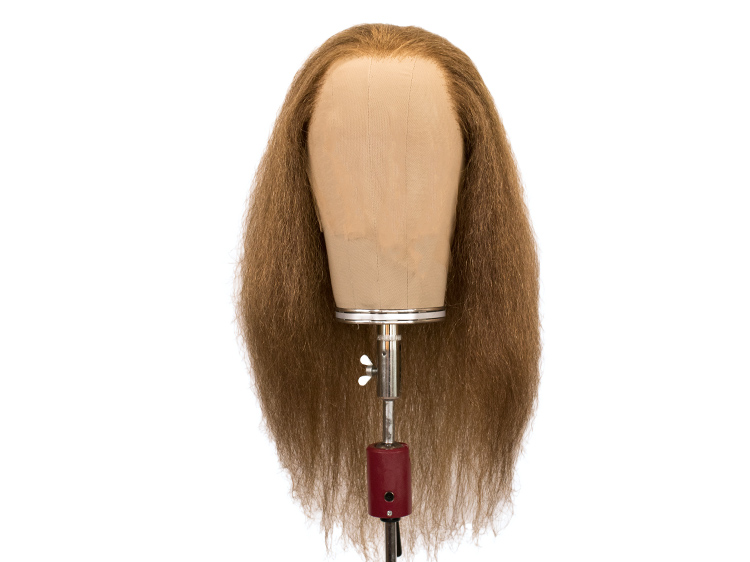 ATB Theatre Lacefront Wig 100% handtied  – Yak Hair 15.7inch Brown