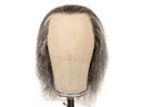 ATB Theatre Lacefront Wig 100% handtied -Yak hair 7inch Dark grey