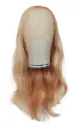 Theaterperücke 100% handgeknüpft mit Tüllansatz -  Kunsthaar 40cm Blond