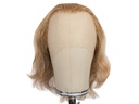 Theatre Lacefront Wig 100% handtied - Synthetic hair 7.8inch Redish brown grey