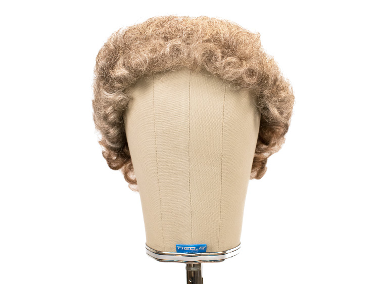 Theatre Hardfront Wig 100% handtied  – Yak Hair 7.8inch Dark Grey