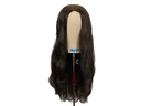 Theatre Hardfront Wig 100% handtied – Synthetic Hair 19.6inch Black Brown
