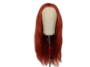 Theatre Lacefront Wig handtied with wefted back - Synthetic hair 16.5inch Red Brown