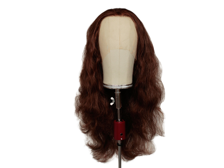 ATB Theatre Lacefront Wig handtied with wefted back  - Synthetic hair 19.6inch Maroon