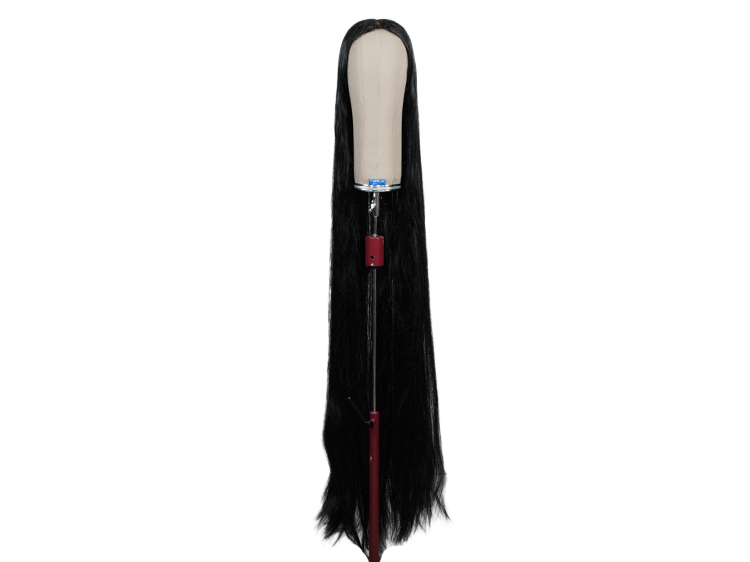ATB Theatre Hardfront Wig wefted with middle parting hand tied - Synthetic hair 47.2inch Black