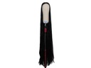 ATB Theatre Hardfront Wig wefted with middle parting hand tied - Synthetic hair 47.2inch Black