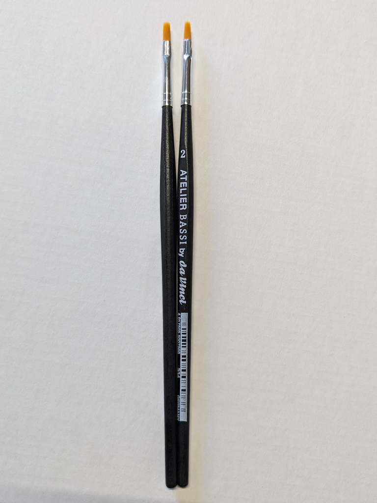 Da Vinci Synthetic Brushes Size #4 Flat Pack of 2