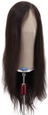 ATB Film Lacefront Woman Wig 100% Handtied– ⌀57cm, Euro Hair, 55cm, Dark Brown