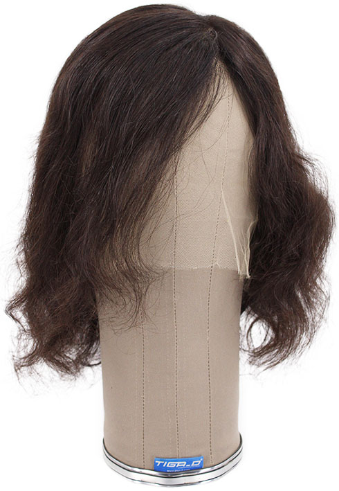 ATB Film Lacefront Man Wig 100% handtied – ø59cm,Euro Hair,20cm-25cm,Dark Brown 