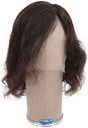 ATB Film Lacefront Man Wig 100% handtied – ø59cm,Euro Hair,20cm-25cm,Dark Brown 