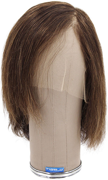 ATB Film Lacefront Man Wig 100% handtied – ⌀59cm,Euro Hair,23cm-25cm, Tritone Medium Grey