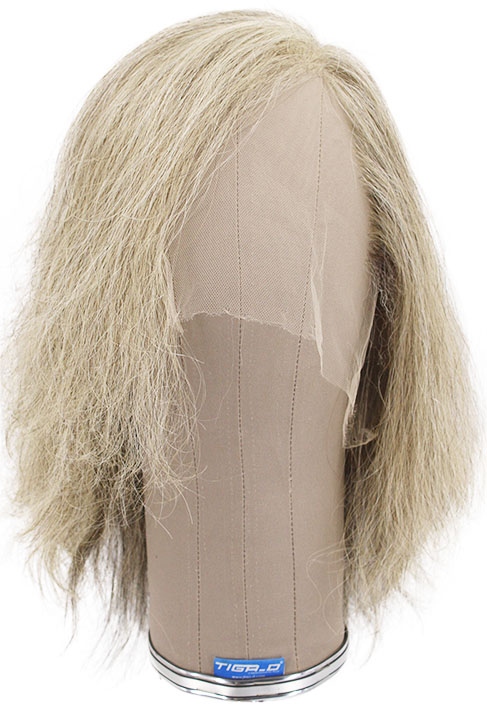 ATB Film Lacefront Man Wig 100% handtied –⌀59cm,Euro Hair,23cm-25cm,  Tritone Medium Grey 