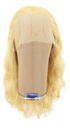 Woman Wig, 100% Hantied in Theatre Lace, Synthetic Hair 45cm (99gr), color Blonde