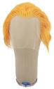 Man Wig, Back wefted front hantied in Theatre Lace front, Human Hair 10cm (78gr), color Orange