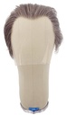 Man Wig, 100% hantied in Theatre Lace Front, Synthetic Hair 4-8cm (31gr), color Grey