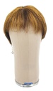 Woman Wig, Front Hantied Back wefted in Hard front, Synthetic Hair 8cm (59gr), color Red Brown