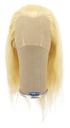 Woman Wig, 100% Hantied in Theatre China Lace, Human Hair 38cm (73gr), color Blond