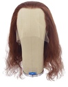 Woman Wig, Back wefted Front Hantied in Theatre Lace, Synthetic Hair 20-47cm (174gr), color Brown