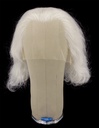 Woman Wig, Back wefted front hantied in Theatre Lace Front, Synthetic Hair 13-20cm (73gr), color White