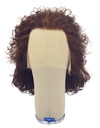 Woman Wig, Back Wefted front Hantied in Theatre Lace Front, Synthetic Hair 15-30cm (92gr), color Brown