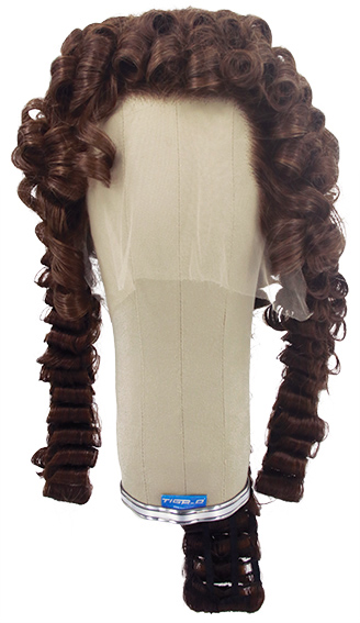 Man Wig, Back Wefted front Hantied in Theatre Lace Front with 3pcs panel, Human Hair (240gr), style, color Dark Brown