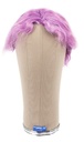 Man Wig, 100% Handtied in Cotton Lace, Human Hair 8cm (52gr), color Purple