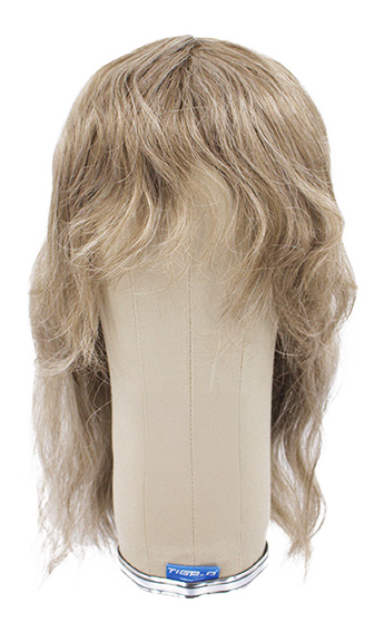 Woman Wig, 100% Hantied with under knotting in Hard front, Synthetic Hair 20-36cm (91gr), color Light Ash