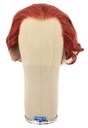 Woman Wig, Back wefted Front Hantied in Theatre Lace, Human Hair 18cm (85gr), color Medium Burgandy