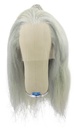 Woman Wig, 100% Hantied in Theatre Lace, Yak Hair 40-50cm (363gr), color Custom Blue