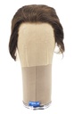 Man Wig, 100% Hantied in Theatre Lace, Synthetic Hair 1-10cm (38gr), color Medium Brown