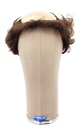 Man Wig, Full Wefted with silicone, Lengar style, Synthetic Hair 5cm (65gr), color Dark Brown