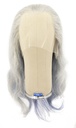 Woman Wig, 100% Hantied in Theatre Lace, Yak Hair 50cm (190gr), color Ice Blue
