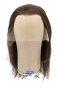 Woman Wig, Back wefted front hantied in Theatre Lace front, Synthetic Hair 26-30cm (113gr), color Dark Brown