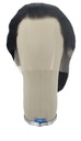 Woman Wig, Back wefted front hantied in Theatre Lace front, Synthetic Hair (180gr),style, color Black