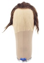 Man Wig, 100% Hantied in Theatre Lace, Human Hair 2-15cm (40gr), color Dark Brown