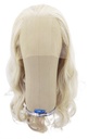 Woman Wig, Back wefted front hantied in theatre lace front, Human Hair 50cm (176gr), color Grey